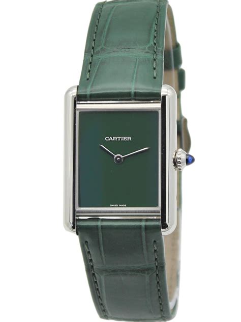 cartier tank green|cartier tank must green.